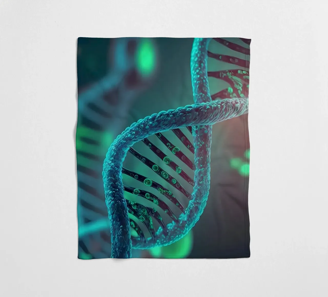 Genetic DNA Marvels fleece blanket by Delaplane