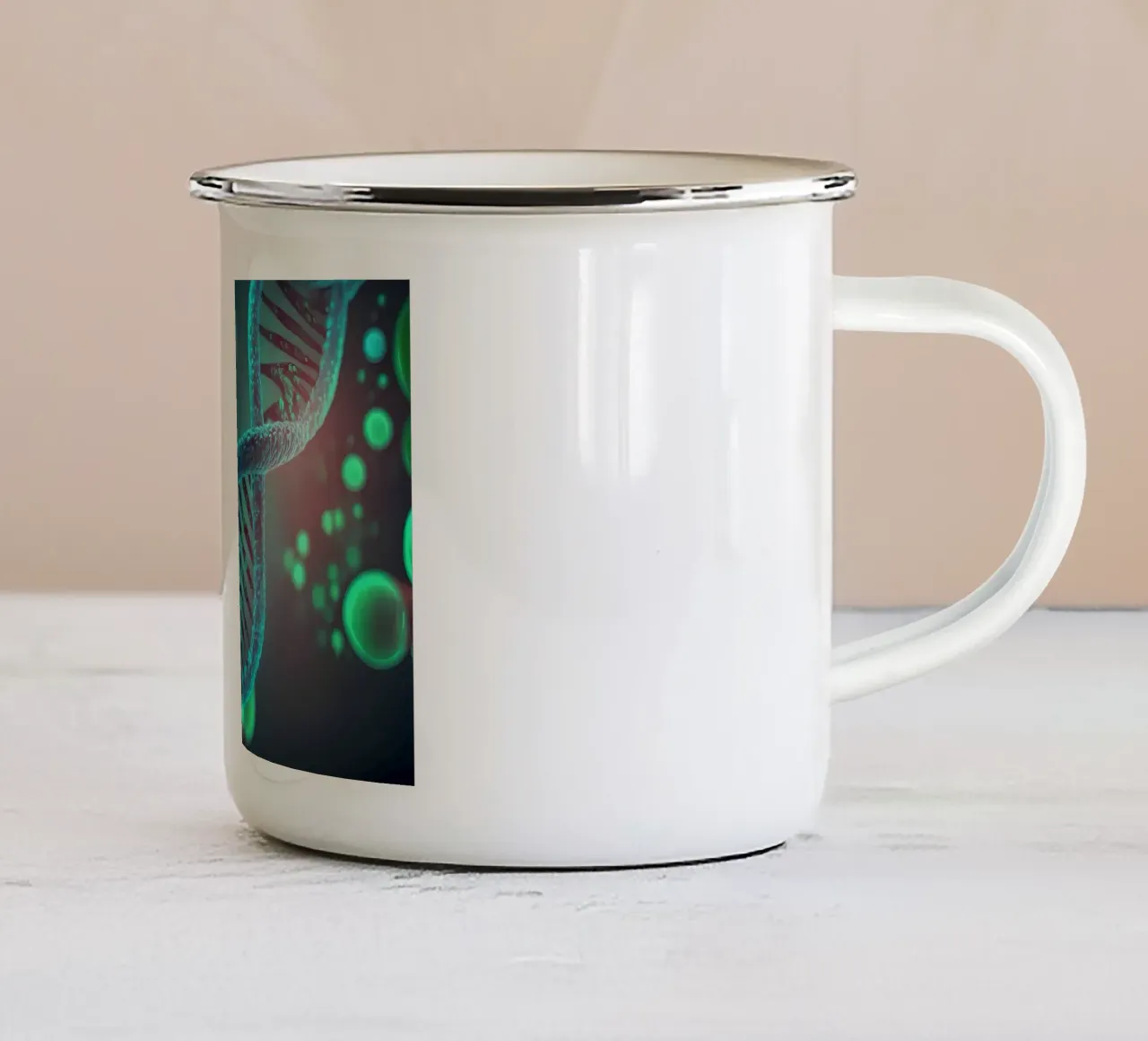 Meraviglie del DNA genetico tazza in smalto da Delaplane