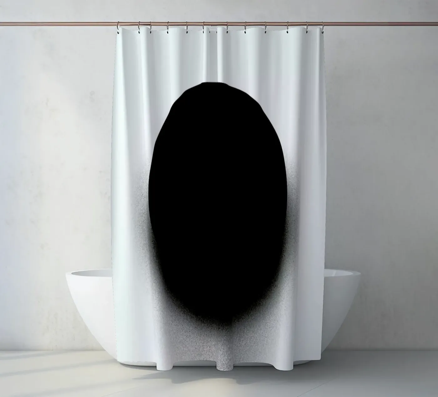 Fading Circle shower curtain by LeDieg