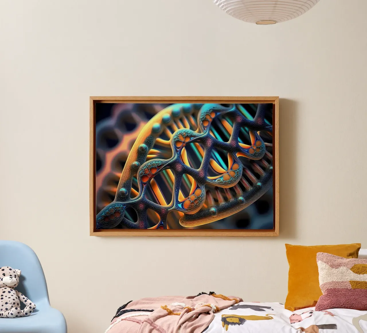 Illuminating Genetic Path canvas by Delaplane