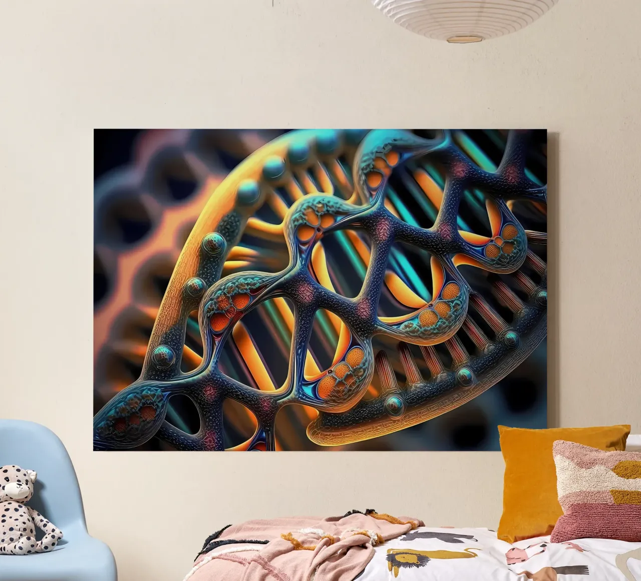 Illuminating Genetic Path canvas by Delaplane