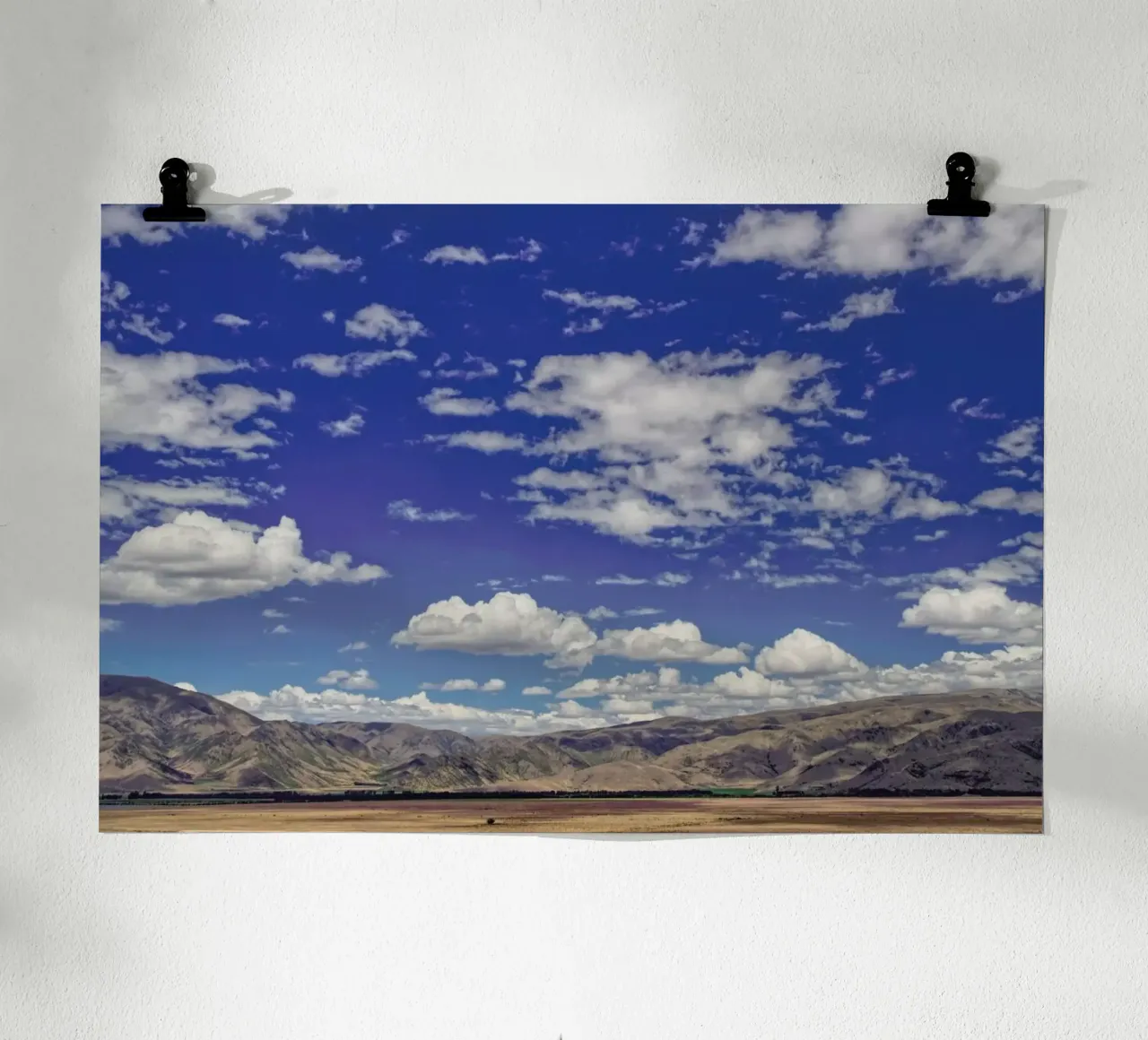 Travelling The South Island poster con telaio in legno da Nur Mut