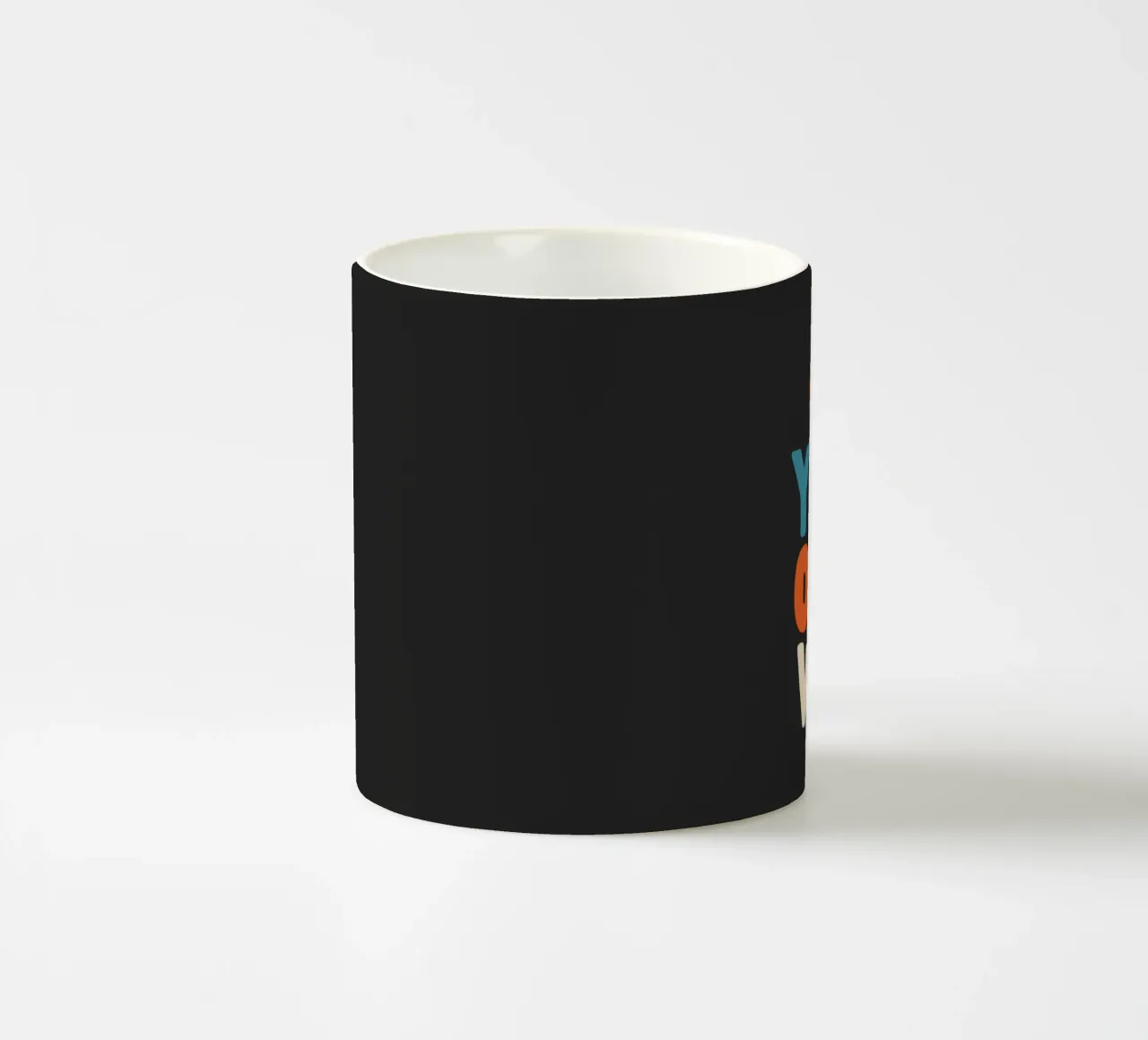 Go Your Own Way Vibrant Colourful Bold Typography Print ceramic mug by THE MOTIVATED TYPE