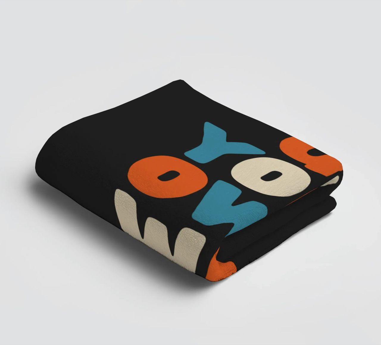 Go Your Own Way Vibrant Colourful Bold Typography Print towel by THE MOTIVATED TYPE