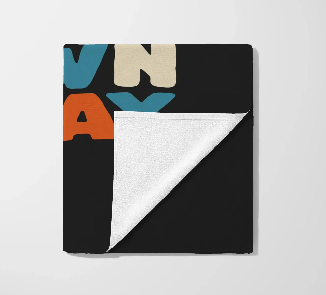 Go Your Own Way Vibrant Colourful Bold Typography Print beach towel by THE MOTIVATED TYPE