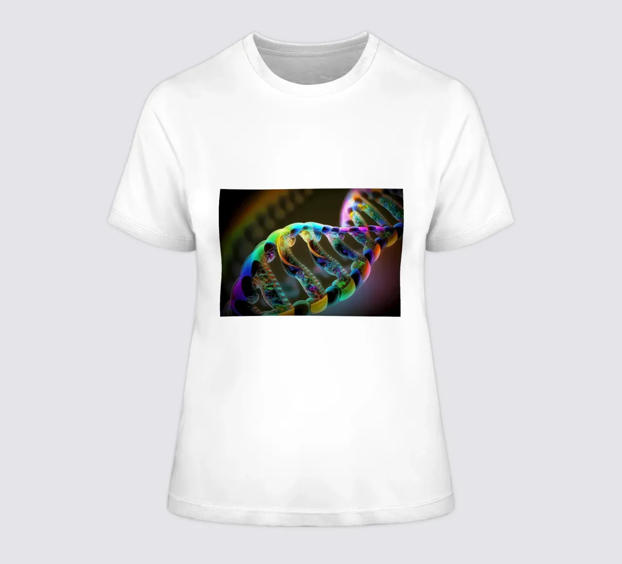 Unraveling Genetic Mysteri women's fitted t-shirt by Delaplane