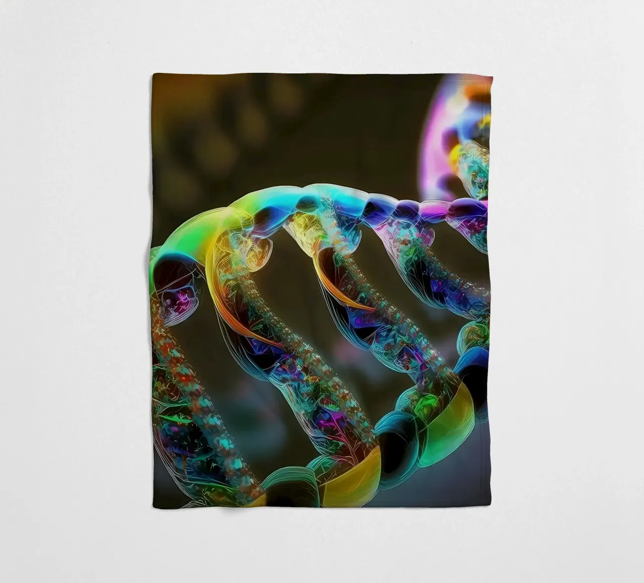 Unraveling Genetic Mysteri fleece blanket by Delaplane