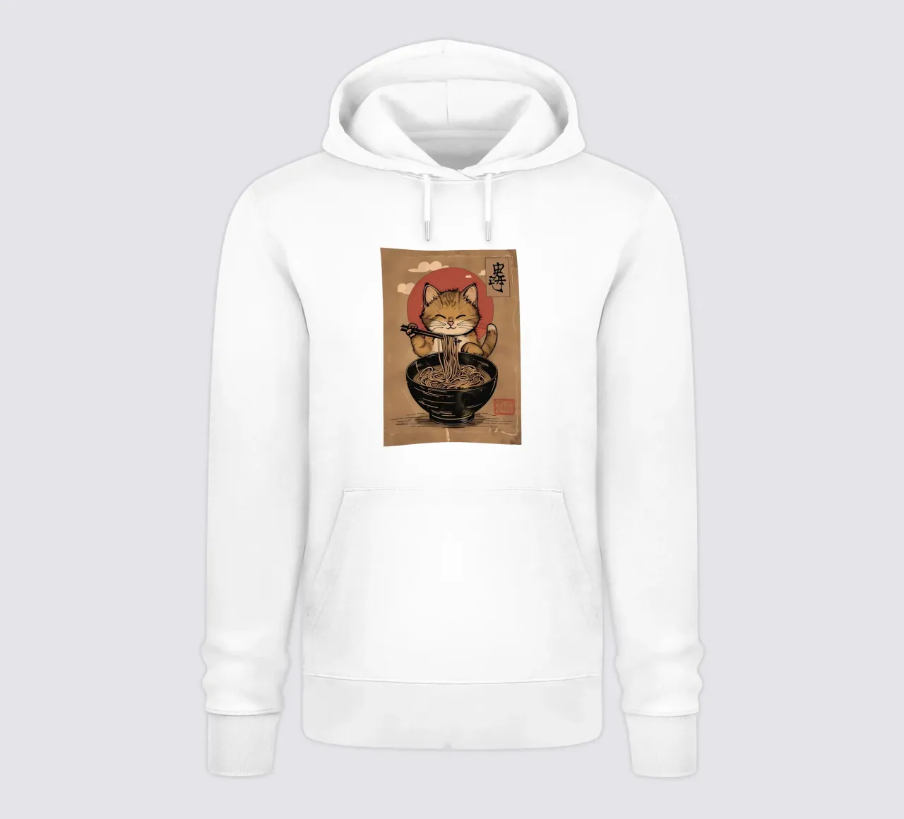 Cat Ramen Giappone felpa con cappuccio da Mikesell