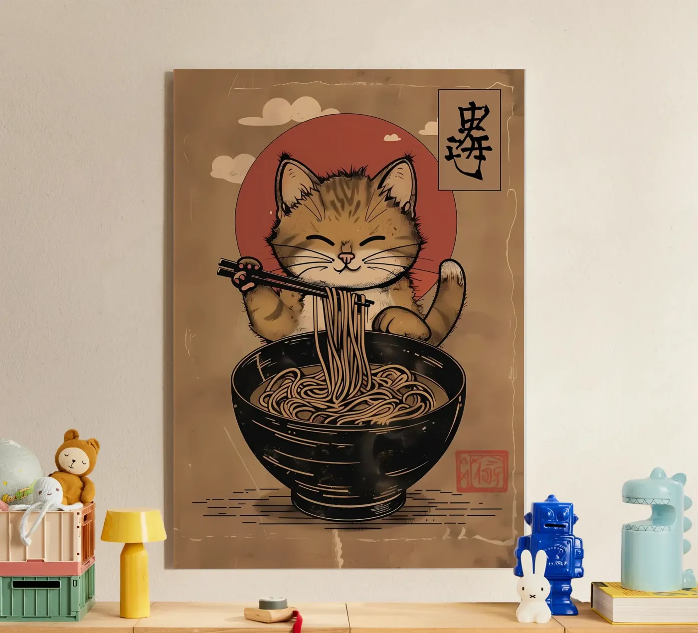 Cat Ramen Japan plexiglass da Mikesell