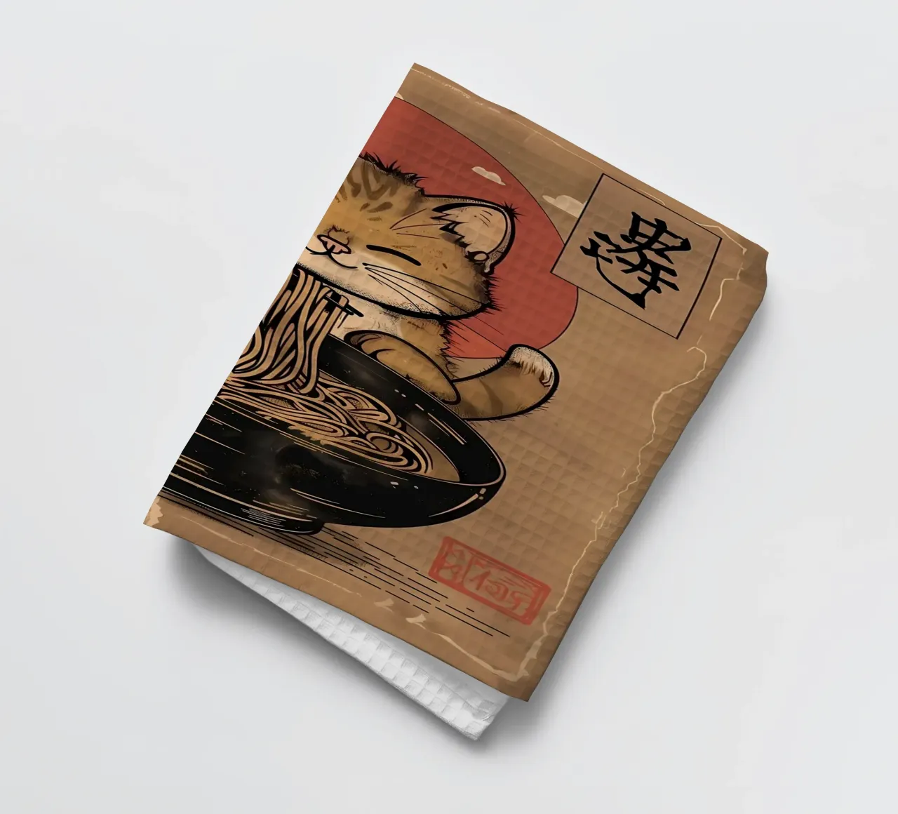 Cat Ramen Giappone canovaccio da cucina da Mikesell