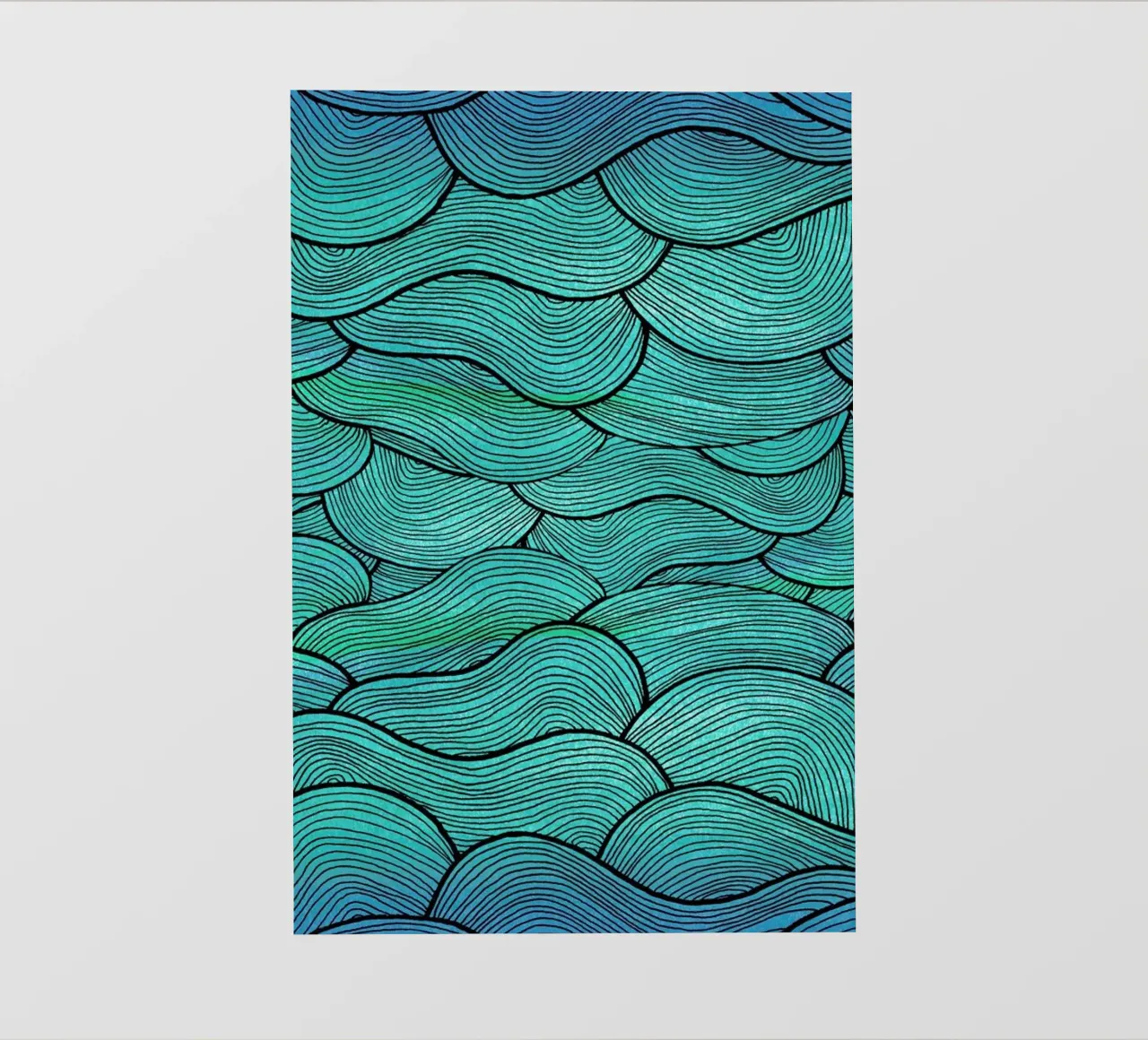 Sea Waves Pattern pellicola backlit da Pom Graphic Design