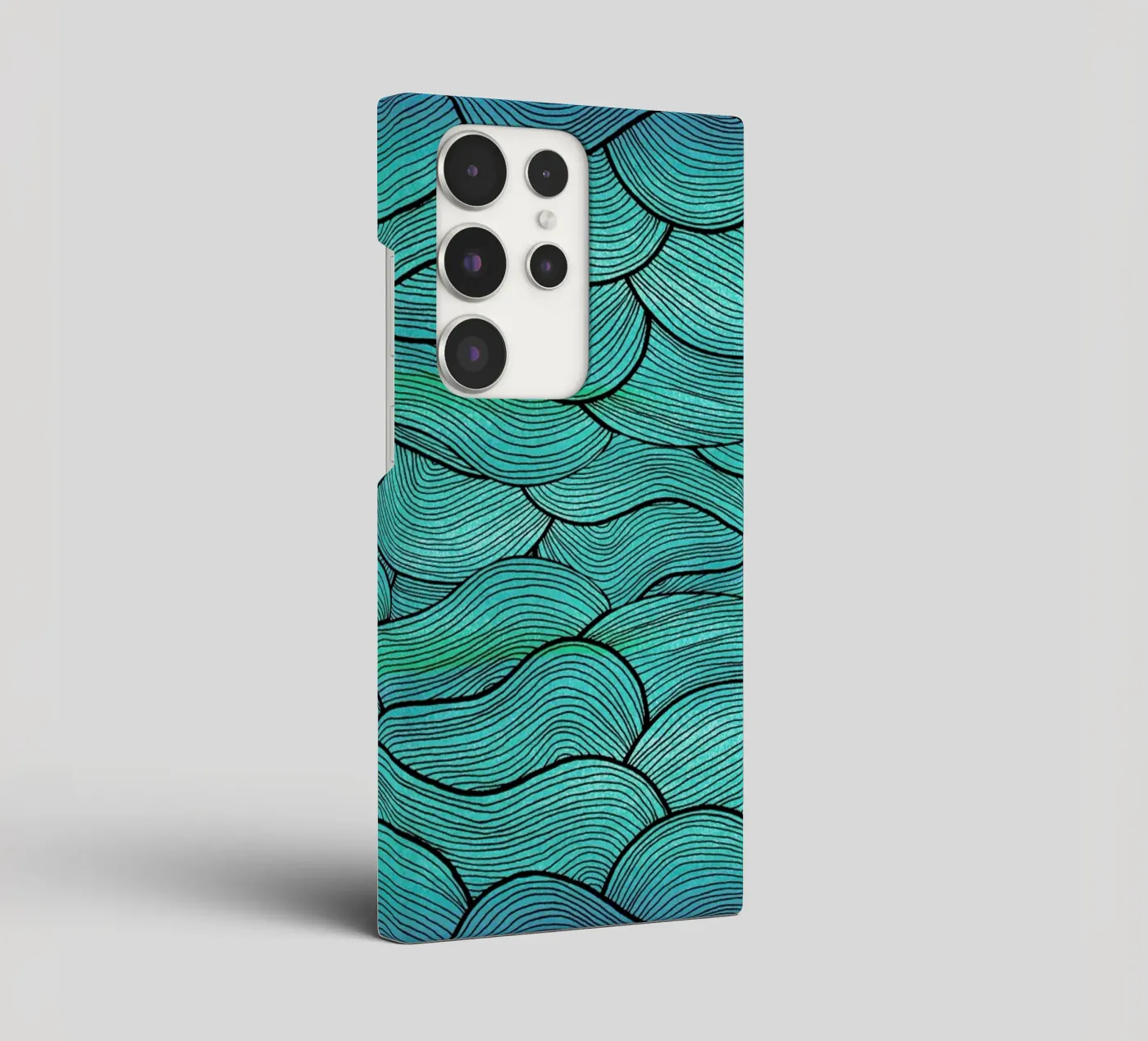 Sea Waves Pattern cover samsung da Pom Graphic Design
