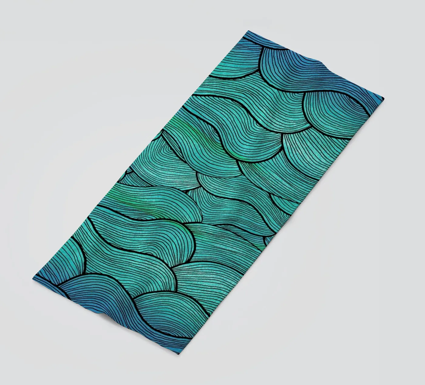 Sea Waves Pattern telo mare da Pom Graphic Design
