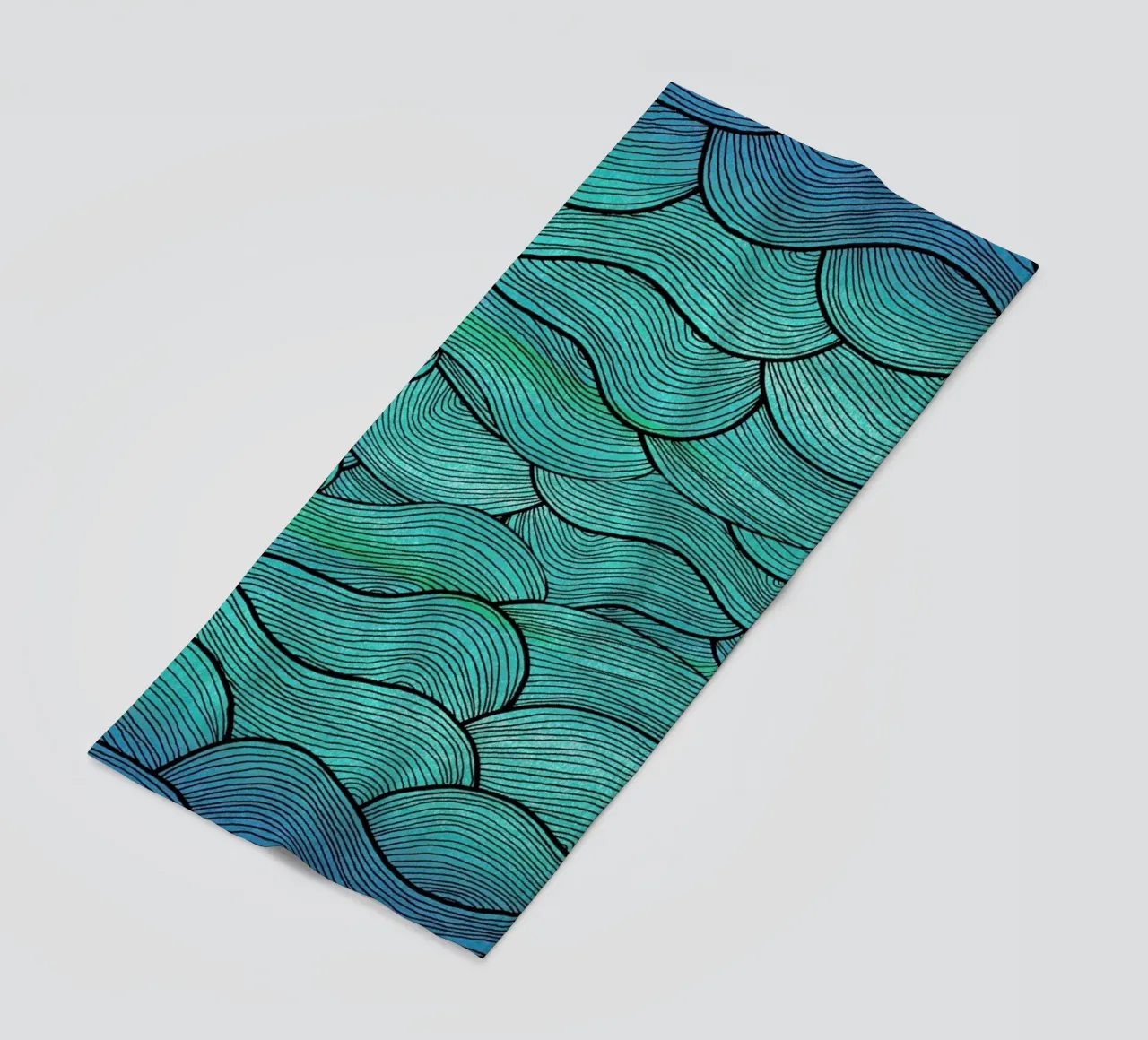 Sea Waves Pattern telo mare da Pom Graphic Design