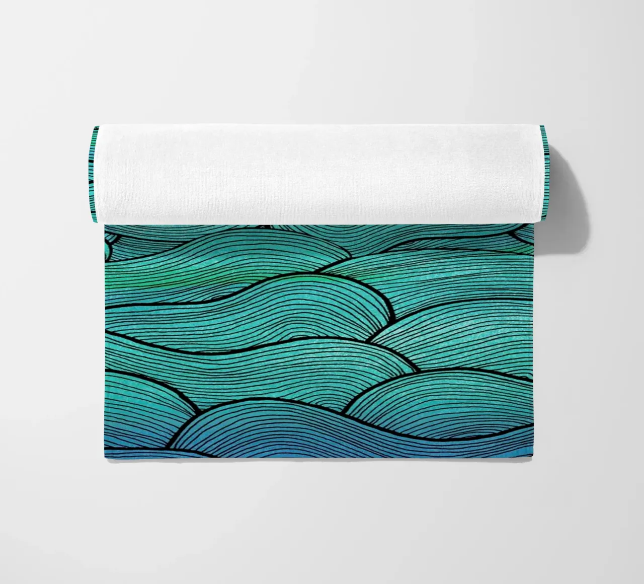 Sea Waves Pattern telo mare da Pom Graphic Design