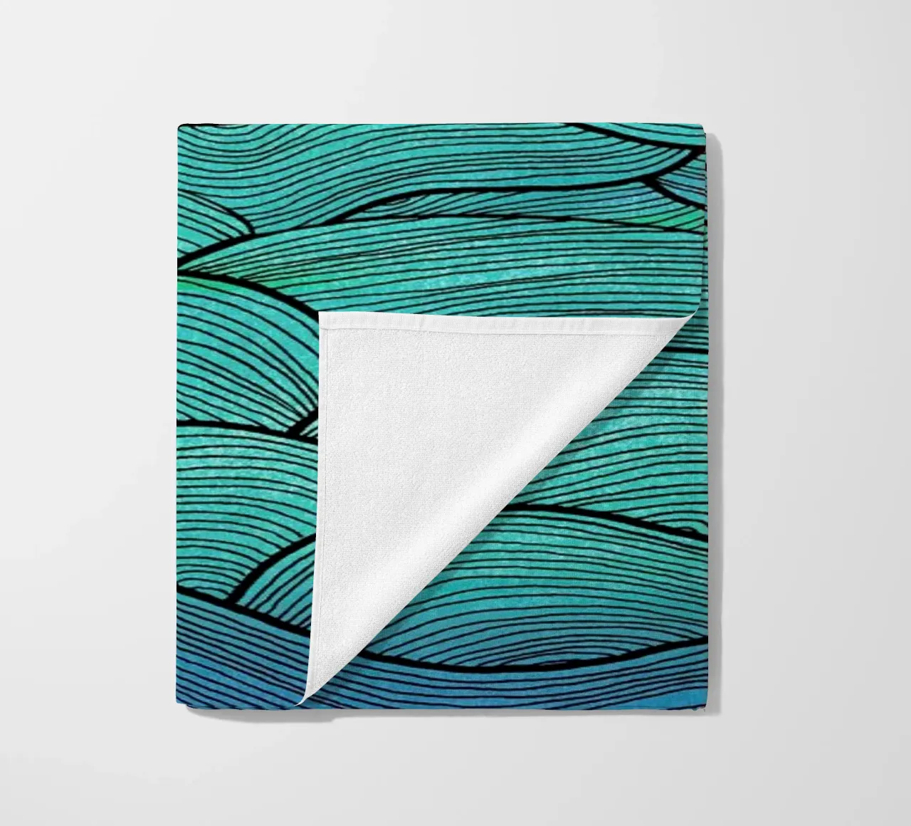 Sea Waves Pattern telo mare da Pom Graphic Design