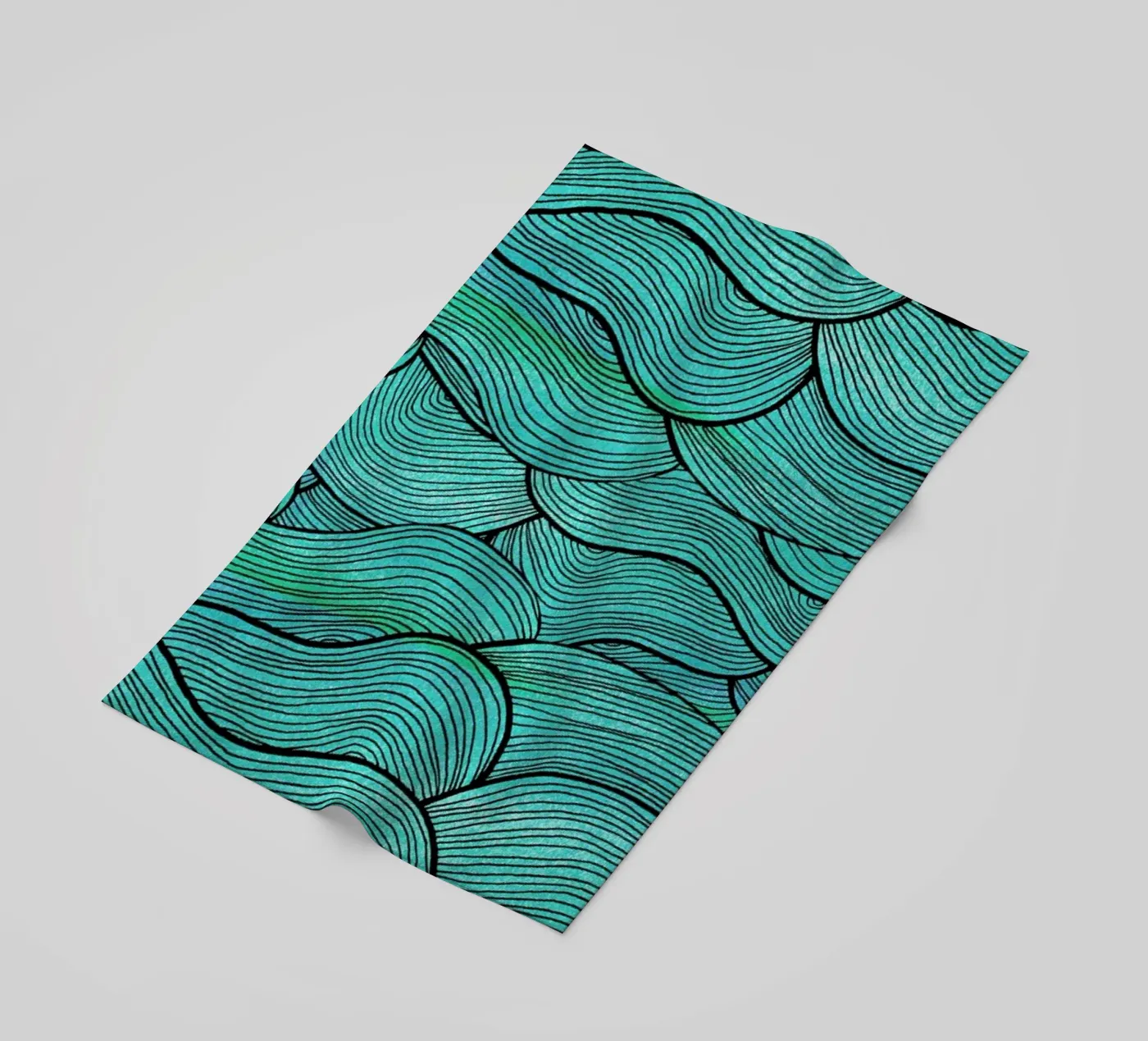 Sea Waves Pattern telo mare da Pom Graphic Design