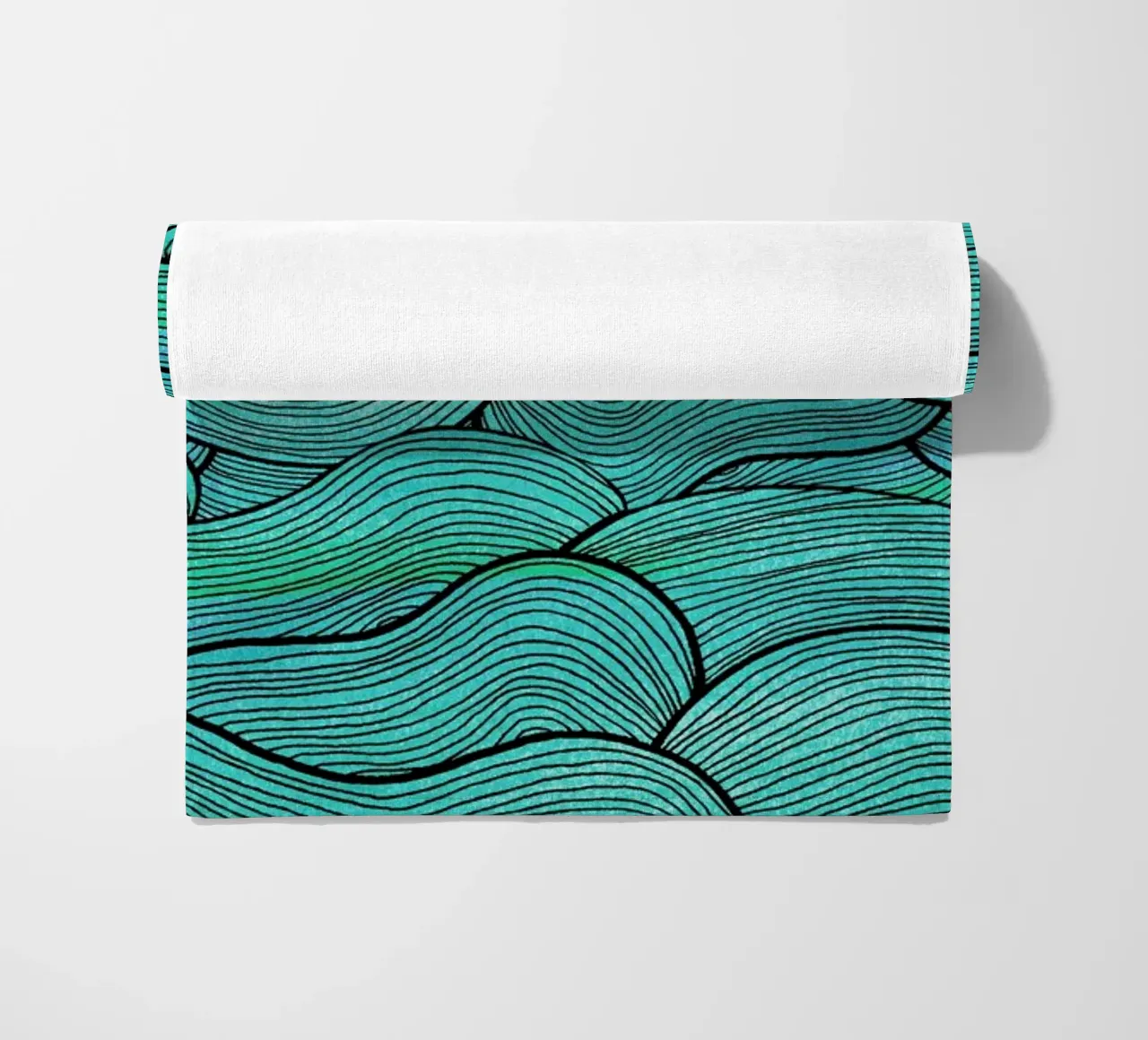 Sea Waves Pattern telo mare da Pom Graphic Design