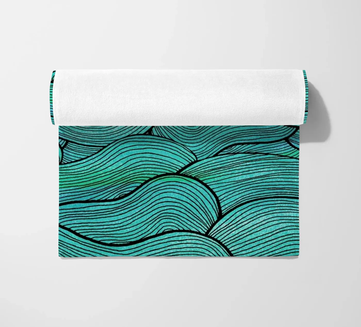 Sea Waves Pattern telo mare da Pom Graphic Design