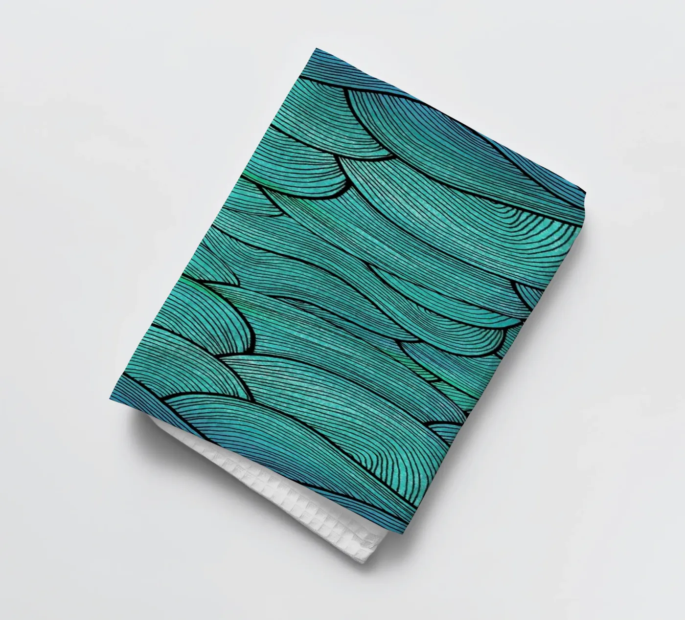 Sea Waves Pattern canovaccio da cucina da Pom Graphic Design