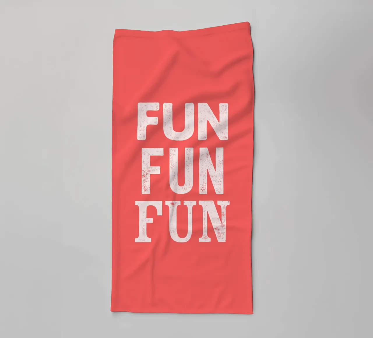 Fun Fun Fun Retro Funky Letterpress Typographic Print Design asciugamano da bagno da THE MOTIVATED TYPE