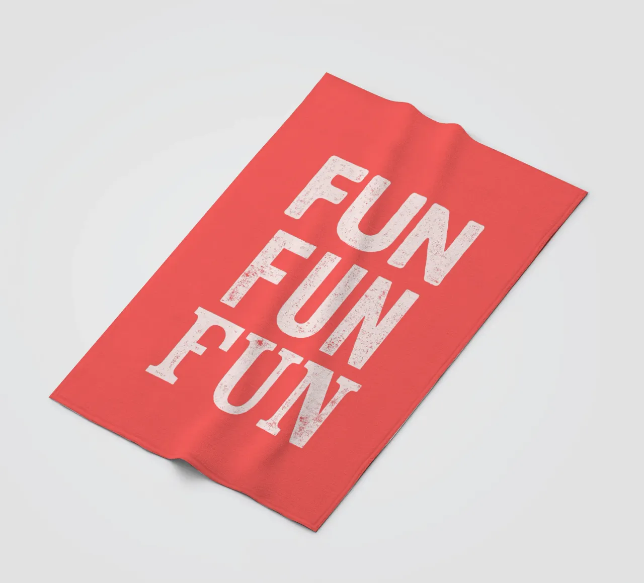 Fun Fun Fun Retro Funky Letterpress Typographic Print Design coperta in pile da THE MOTIVATED TYPE
