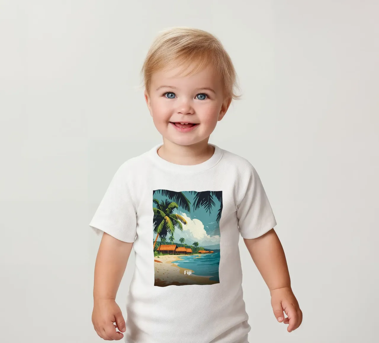 Il paradiso delle isole Fiji maglietta neonato da Ginnery