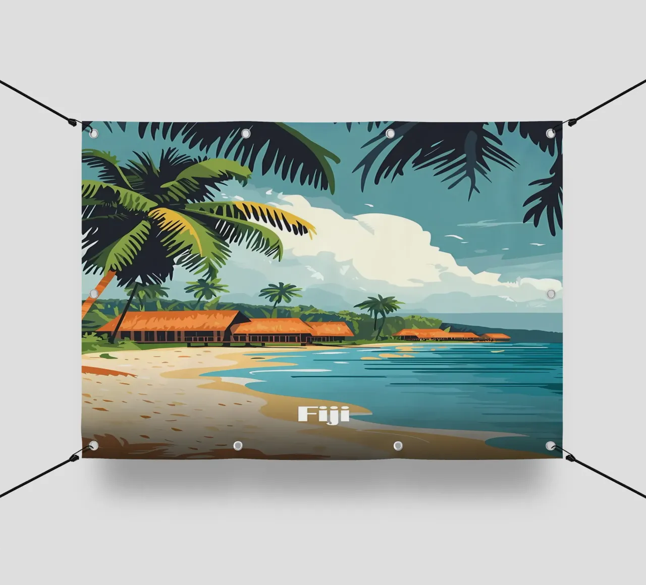 Il paradiso delle isole Fiji telo in pvc da Ginnery