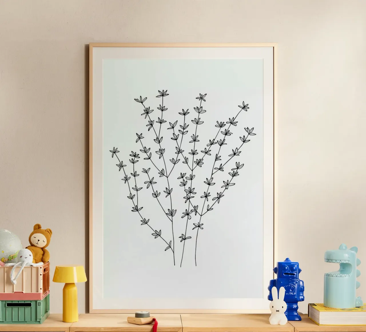 Thymian poster con telaio in plastica da Studio Karamelo