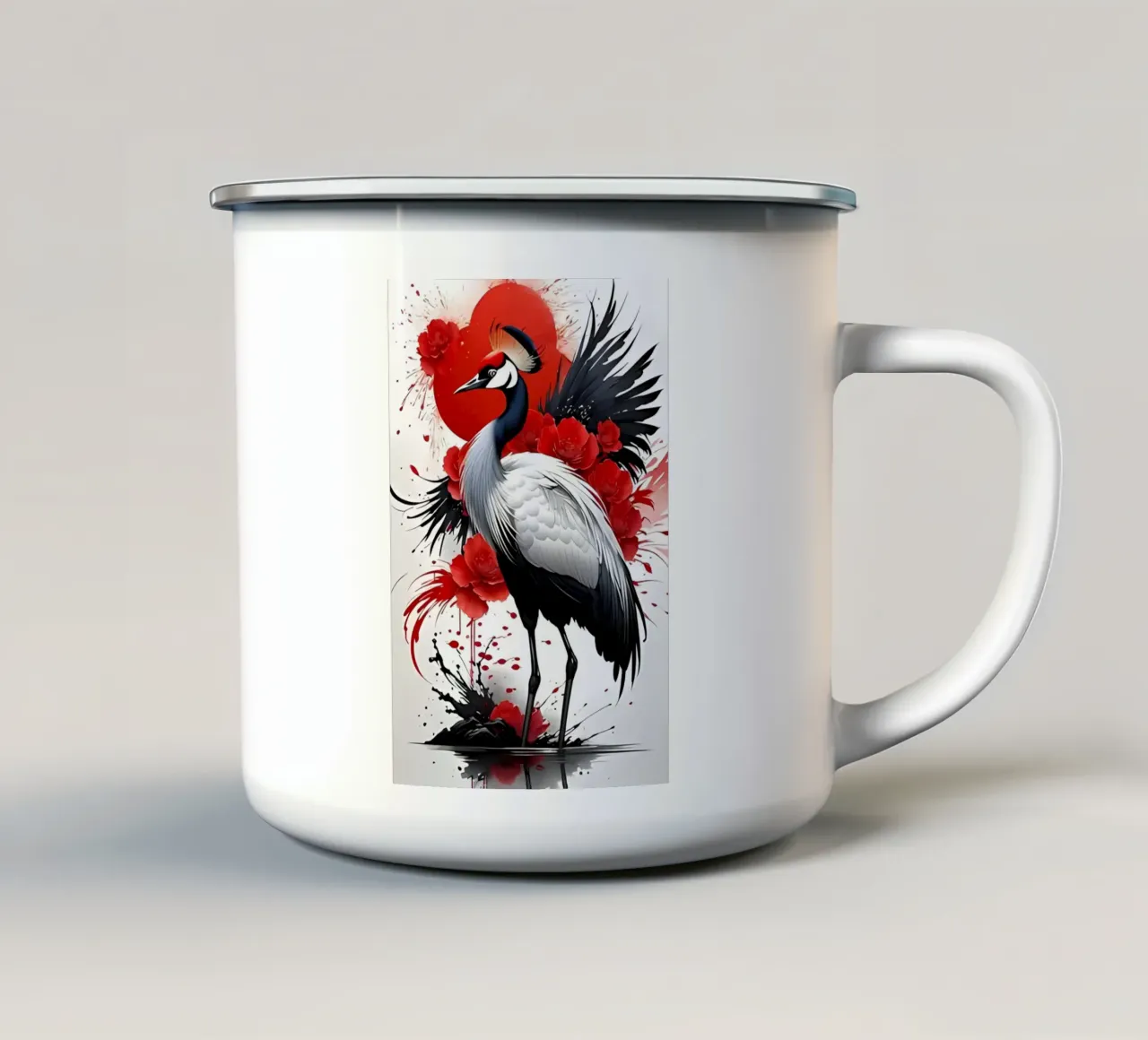 Poster minimalista 74 tazza in smalto da Kadynce