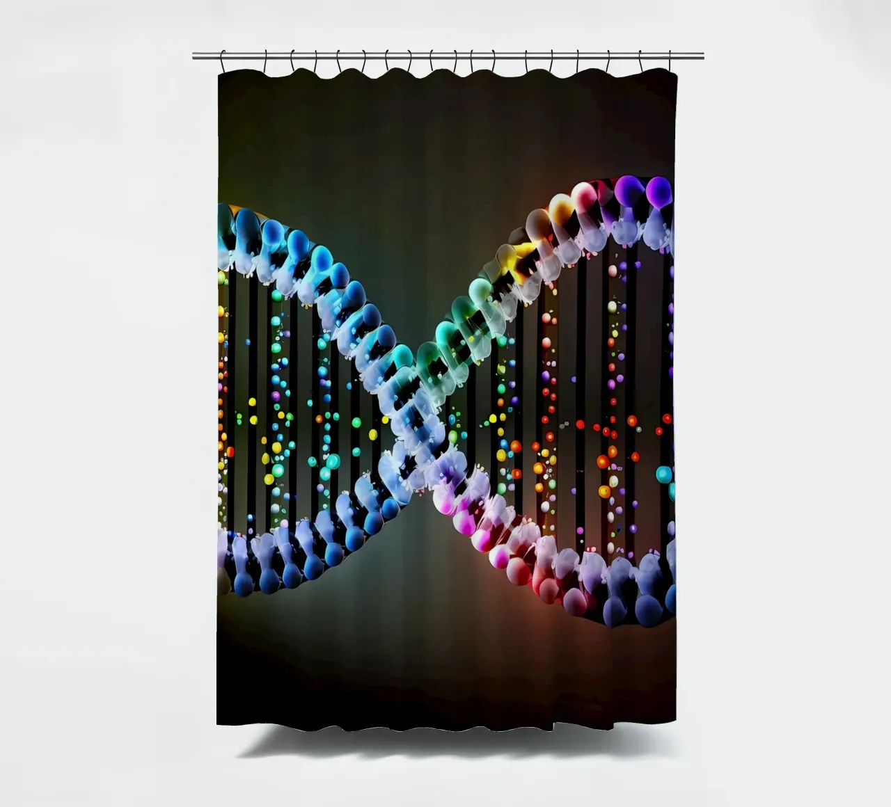 Decoding Lifes Blueprint shower curtain by Delaplane