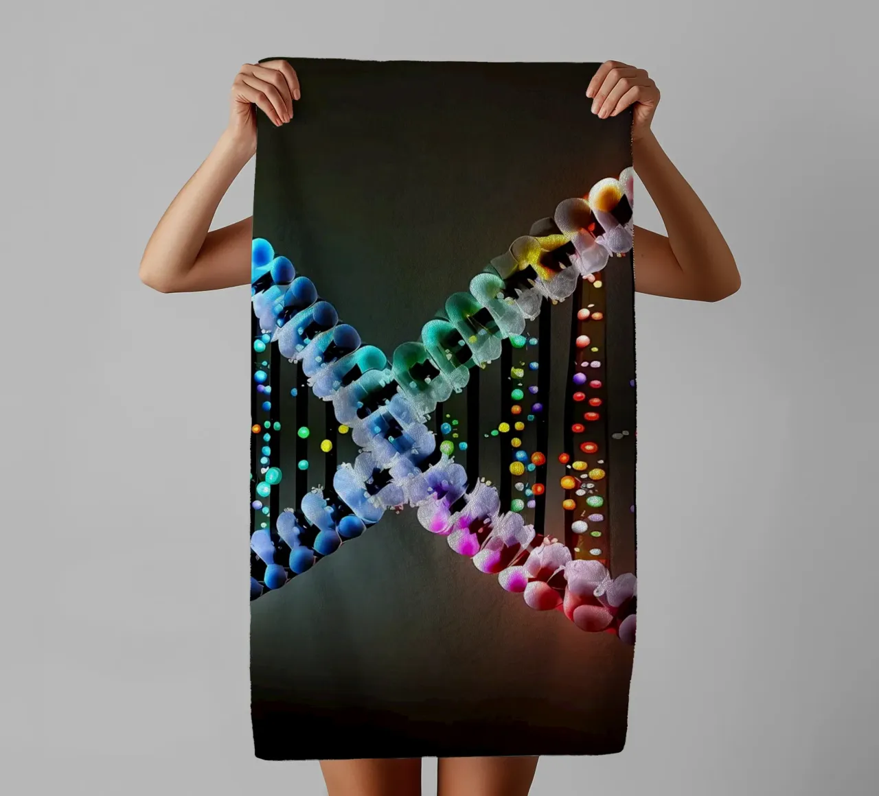 Decoding Lifes Blueprint towel by Delaplane