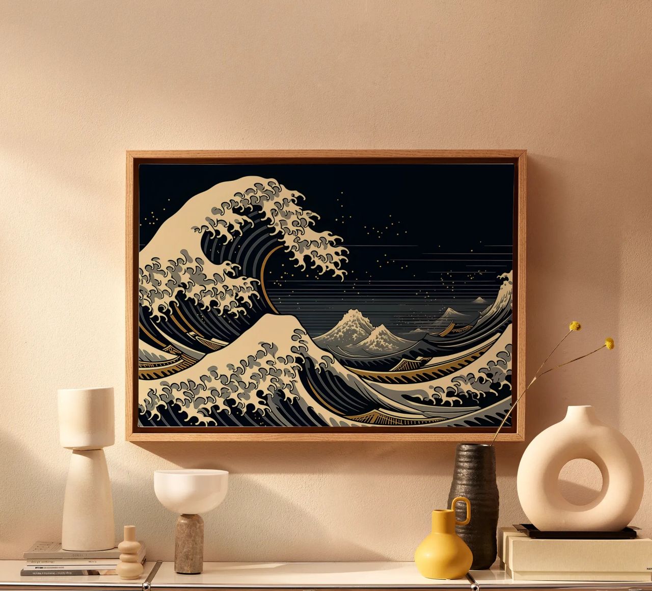 Vague japonaise de Kanagawa toile de Mikesell