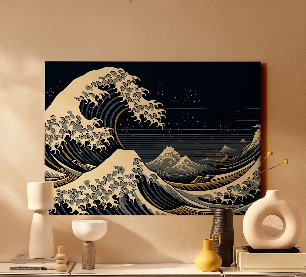 Vague japonaise de Kanagawa toile de Mikesell