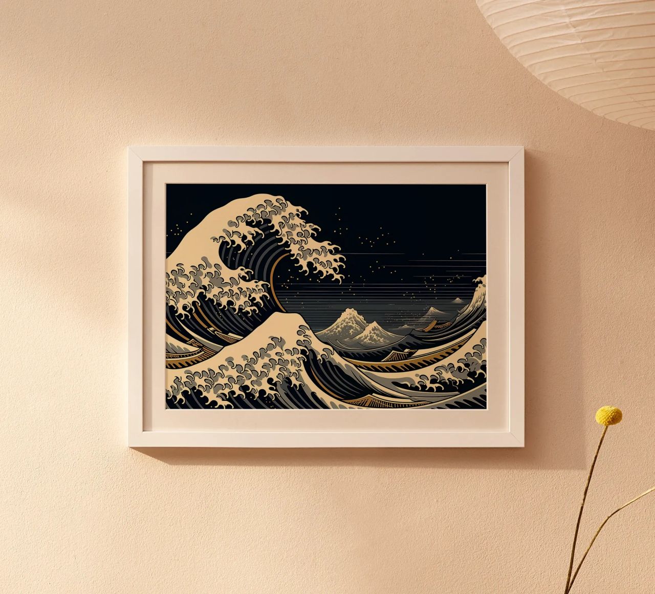 Vague japonaise de Kanagawa poster de Mikesell