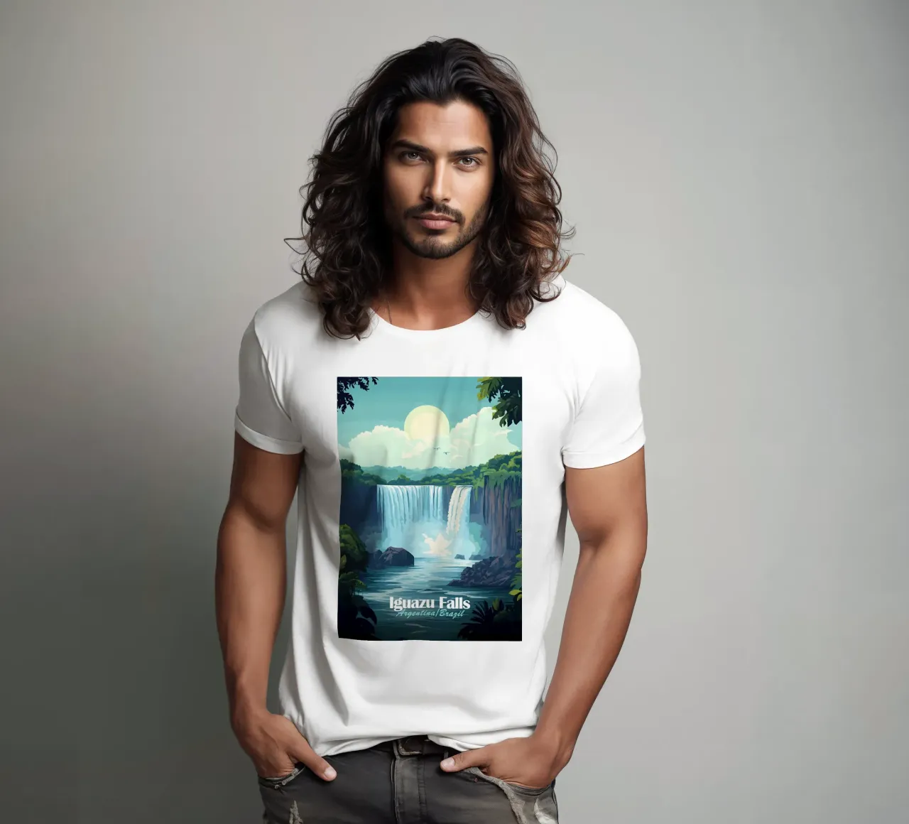 Cascate di Iguazu t-shirt da Ginnery