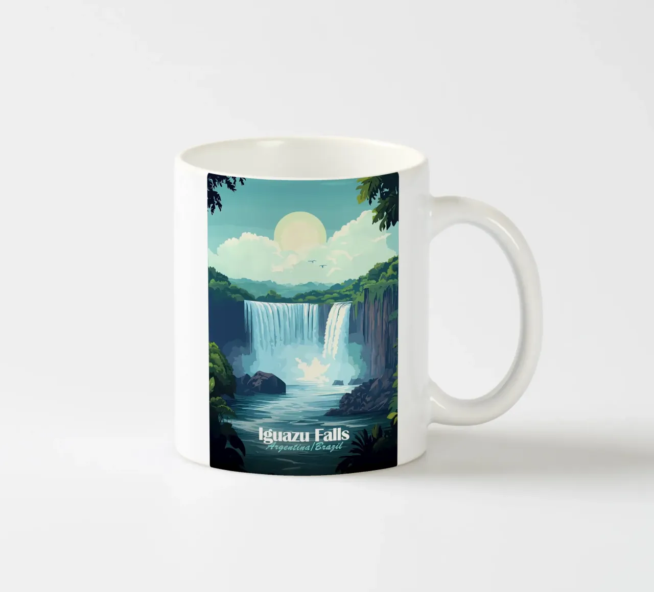 Cascate di Iguazu tazza in ceramica da Ginnery