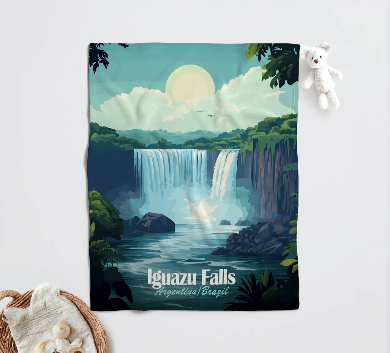 Cascate di Iguazu coperta in pile da Ginnery