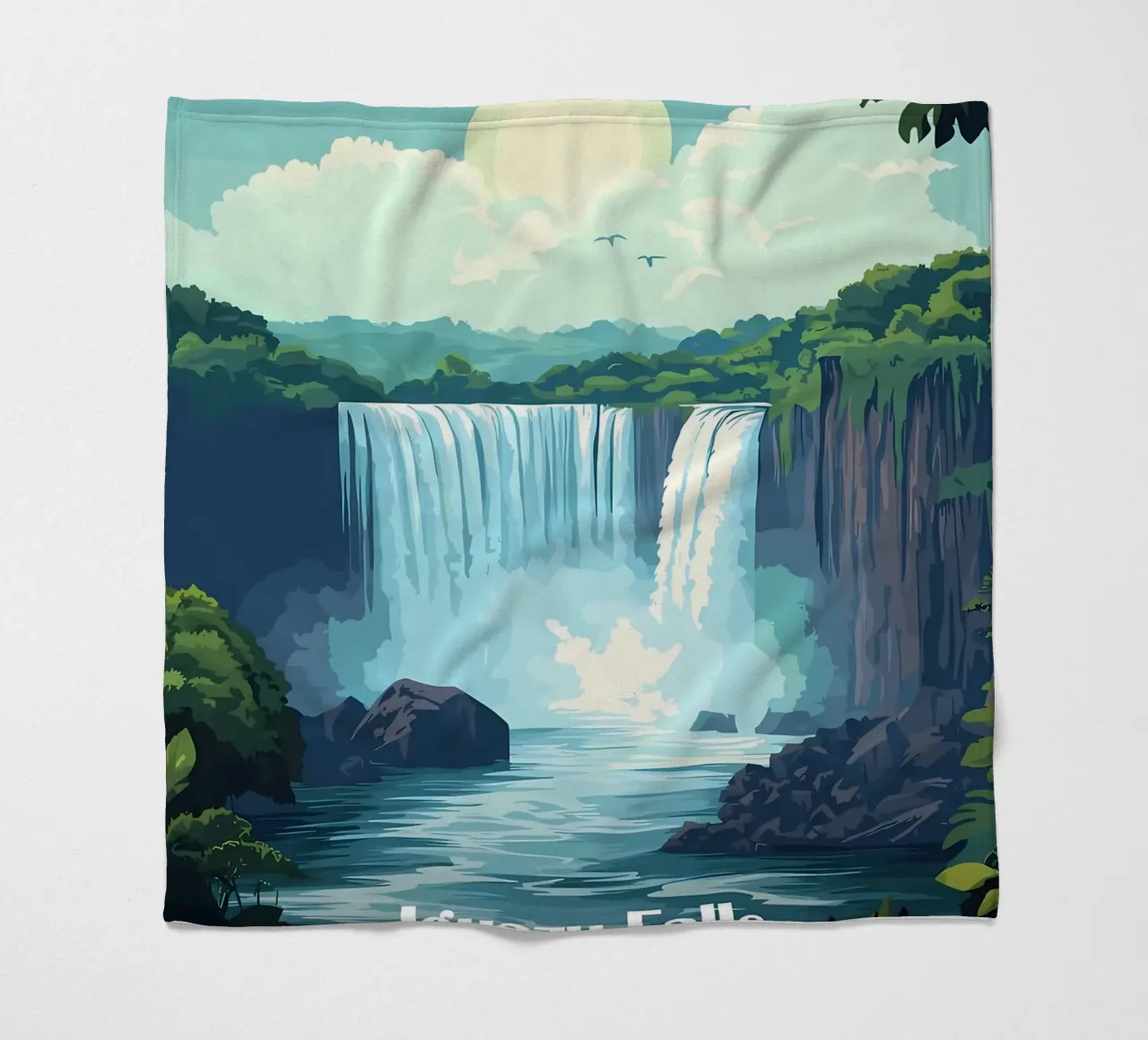 Cascate di Iguazu coperta in pile da Ginnery