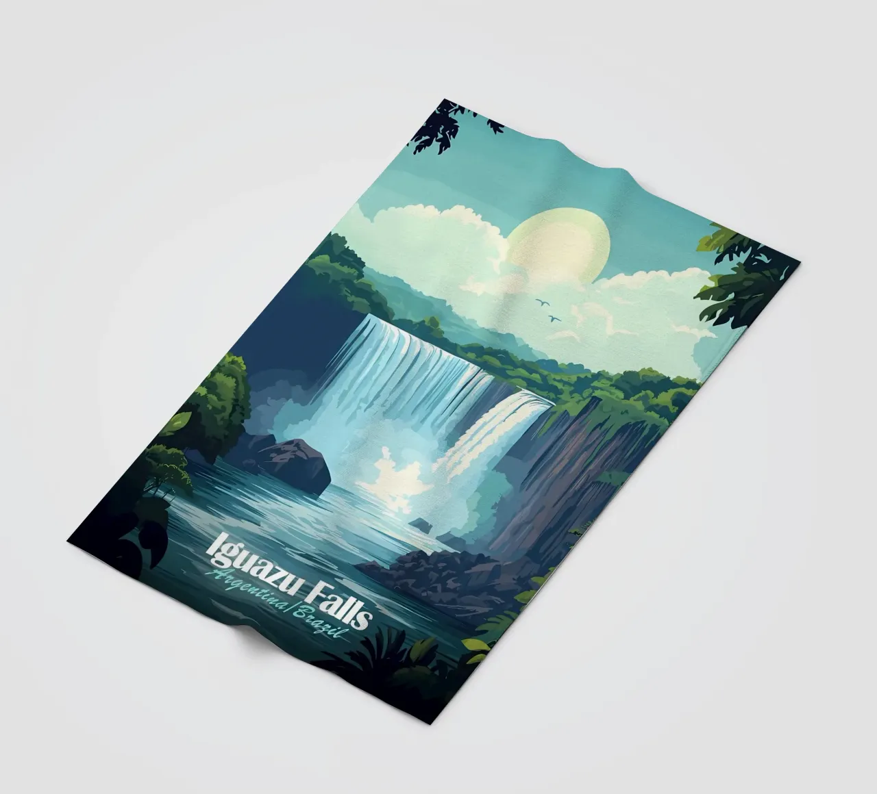Cascate di Iguazu coperta in pile da Ginnery