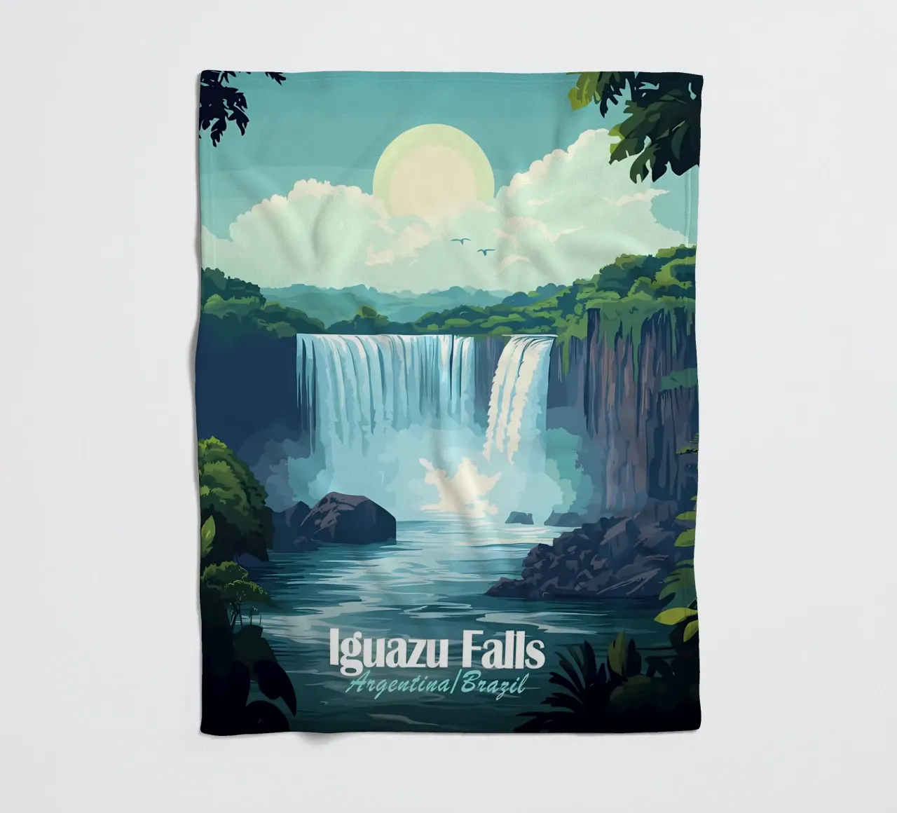 Cascate di Iguazu coperta in pile da Ginnery