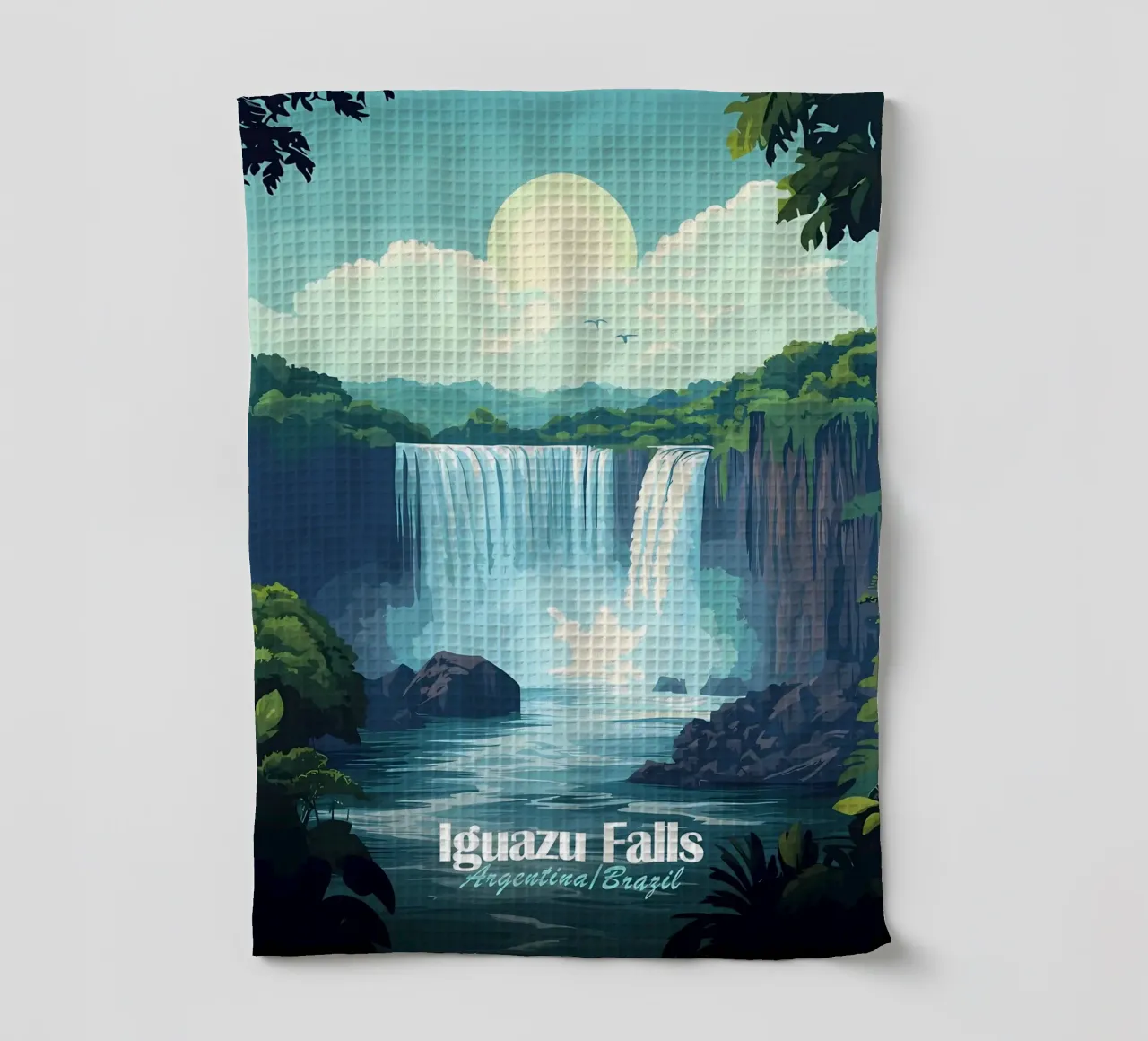 Cascate di Iguazu canovaccio da cucina da Ginnery
