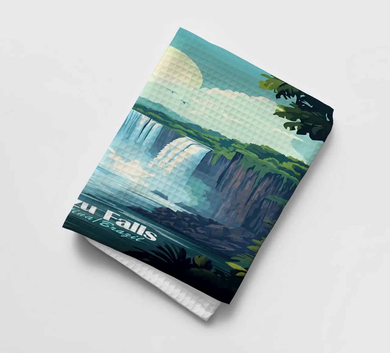 Cascate di Iguazu canovaccio da cucina da Ginnery