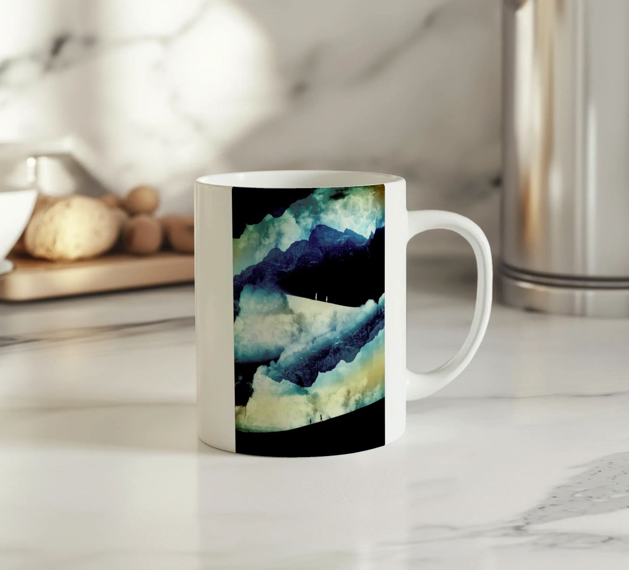 State of Isolation tazza in ceramica da Stoian Hitrov