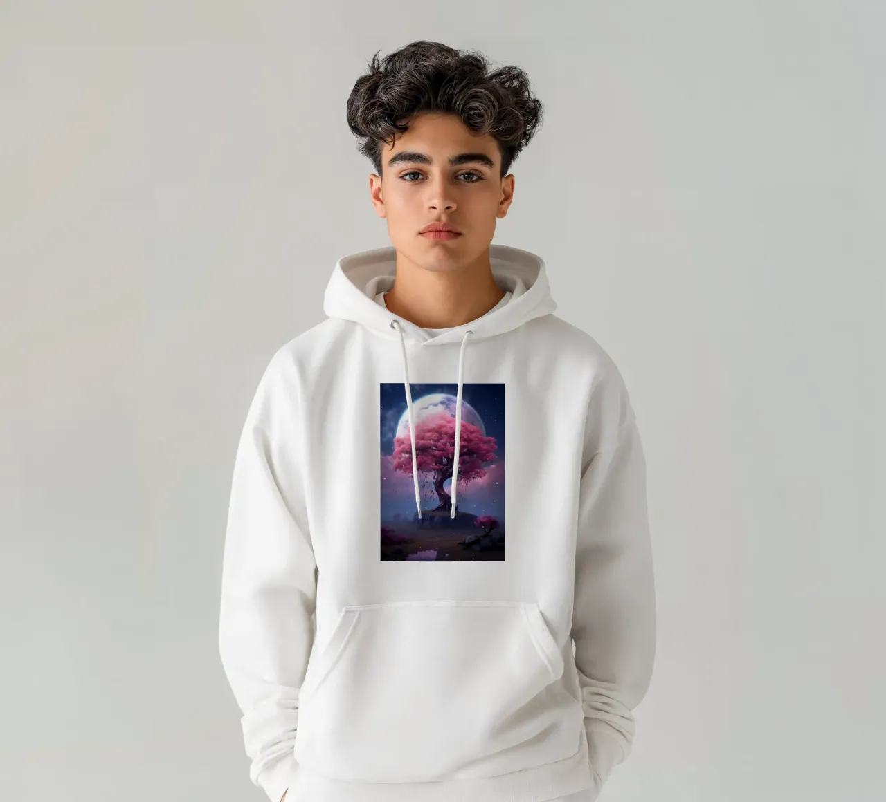 Cosmic Sakura Tree felpa con cappuccio da Mikesell