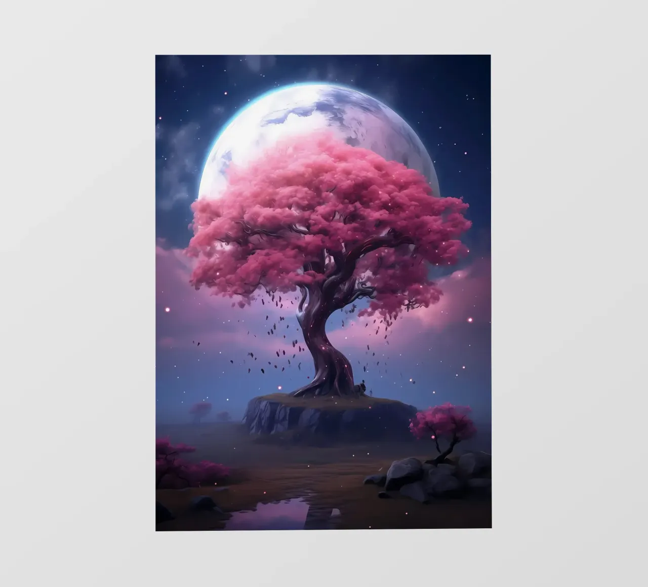 Cosmic Sakura Tree pellicola backlit da Mikesell