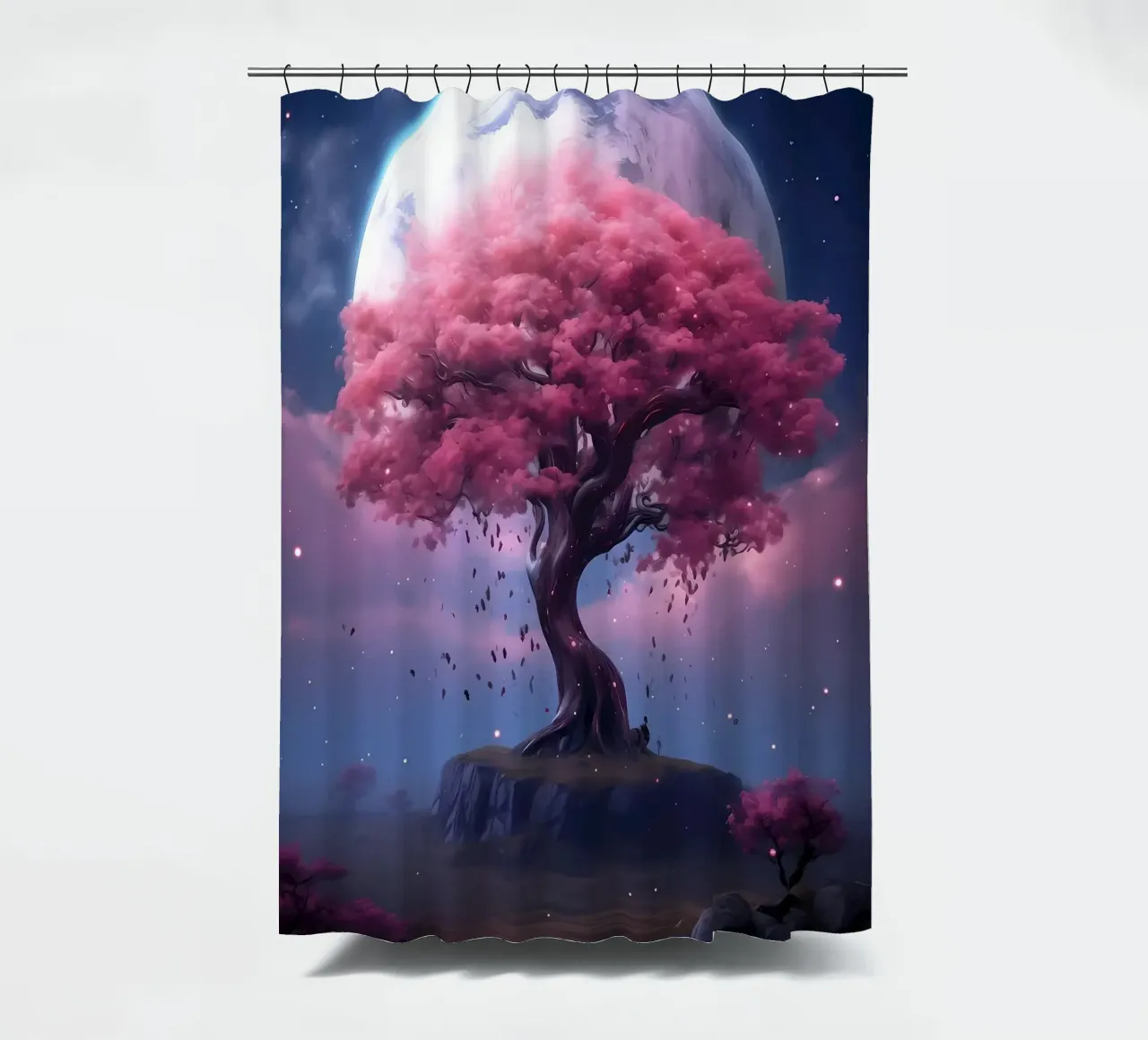Cosmic Sakura Tree tenda da doccia da Mikesell