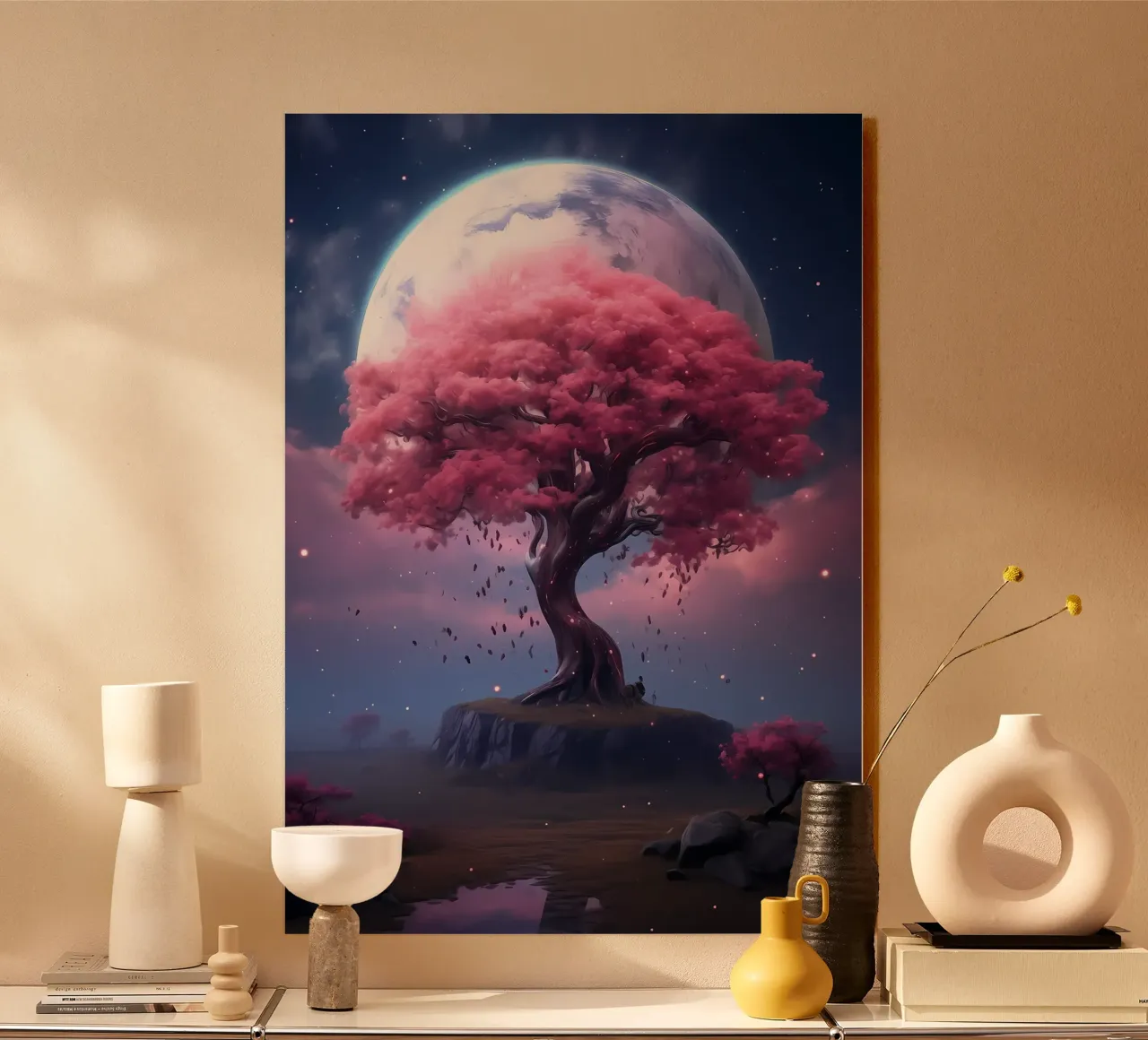 Cosmic Sakura Tree plexiglass da Mikesell