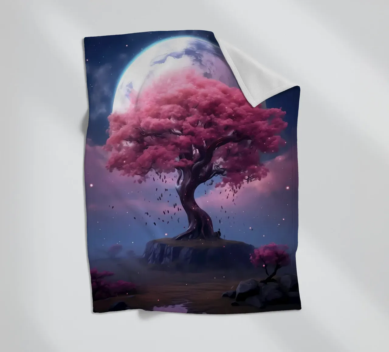 Cosmic Sakura Tree coperta in pile da Mikesell