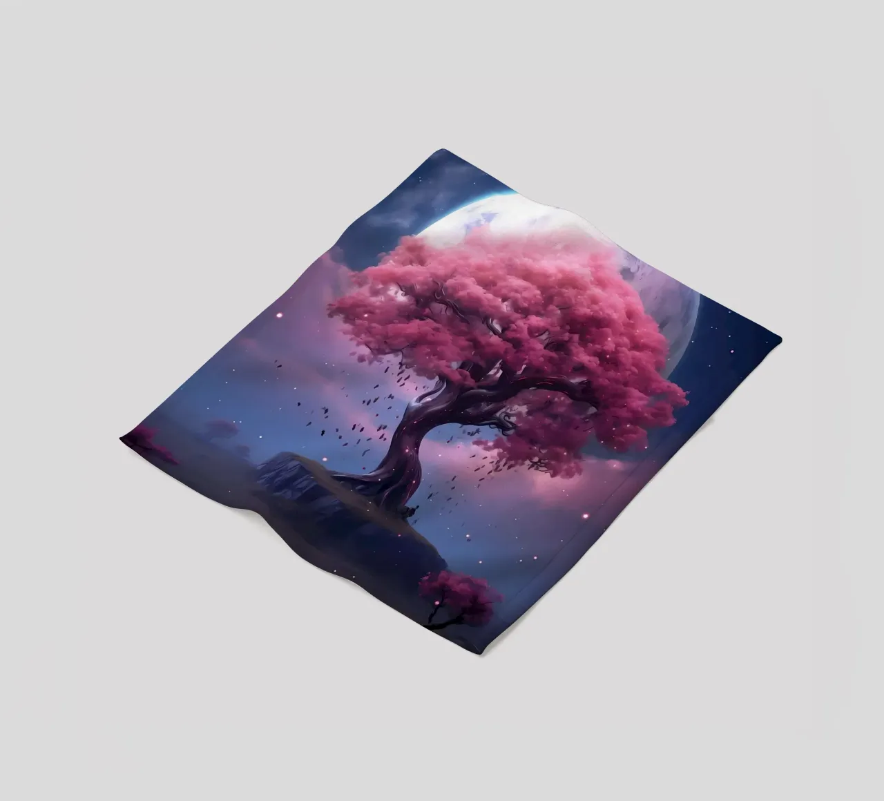 Cosmic Sakura Tree coperta in pile da Mikesell